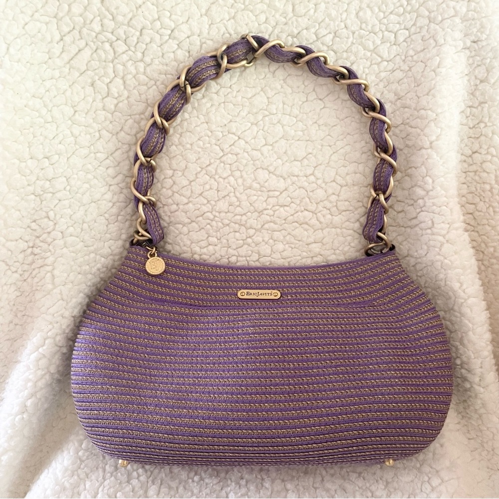 Eric Javits Lavender Striped Bag